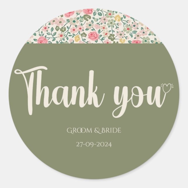 Adesivo Blooms Radiantes: Casamento Floral Vermelho e Amar (Frente)