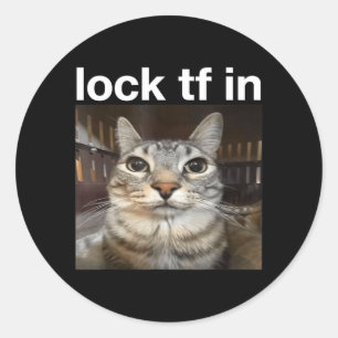 Adesivo Bloquear TF no Meme de Gato