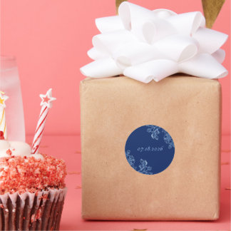 Adesivo Blue and White Floral Stickers