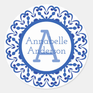 Adesivo Blue and White Talavera Personalize Sticker