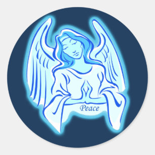 Adesivo Blue Angel Of Peace Stickers