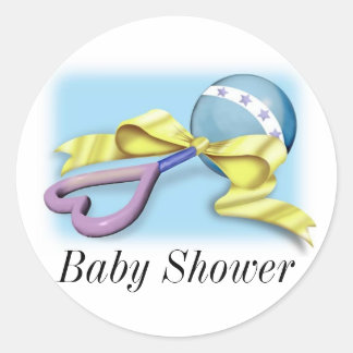 Adesivo Blue Baby Rattle É um menino