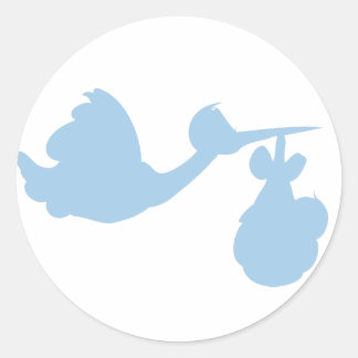 Adesivo Blue Baby Stork