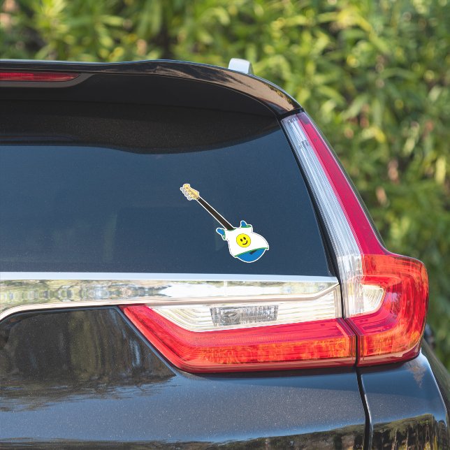 Adesivo Blue Bass wearing a Happy Face Shirt Sticker (Lado do carro)