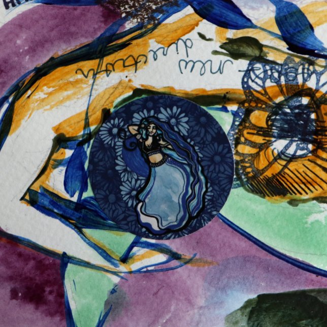 Adesivo Blue Belly Dancer (Criador carregado)