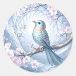 Adesivo Blue Bird Floral Sticker