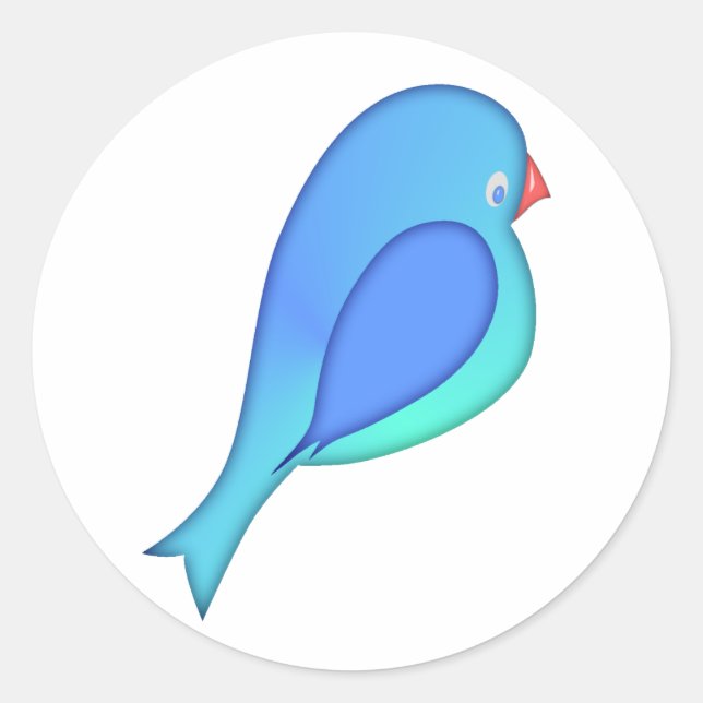 Adesivo Blue Bird Sticker (Frente)