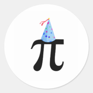 Adesivo Blue Birthday Pi Sticker