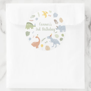 Adesivo Blue Boy Boho Dinosaur Birthday