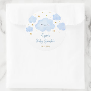 Adesivo Blue Boy Cloud Stars Baby Sprinkle