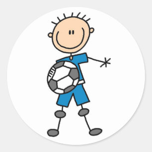 Adesivo Blue Boys Soccer Sticker