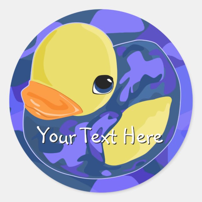 Adesivo Blue Camo Rubber Ducky (Frente)