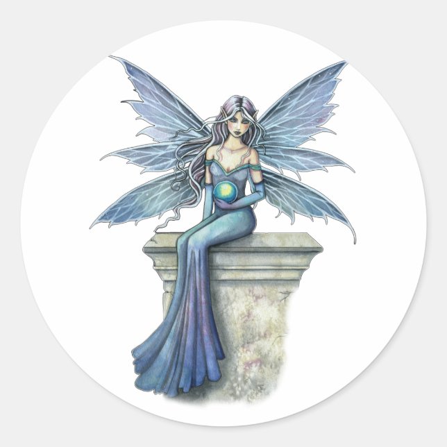 Adesivo Blue Celeste Fairy Stickers por Molly Harrison (Frente)