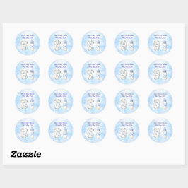 Adesivo Blue Chinoiserie Baby Shower Stickers (20)