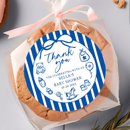 Adesivo Blue Ciao Baby Italiana Chá de fraldas Sticker