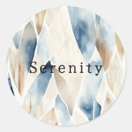 Adesivo Blue Cream Ivory Abstrato Beach