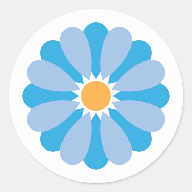 Adesivo Blue Daisy Sticker (Frente)