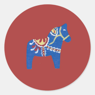 Adesivo Blue Dala Horse