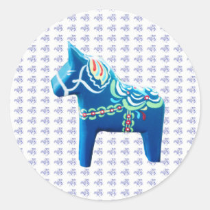 Adesivo Blue Dala Horse