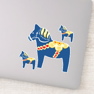 Adesivo Blue Dala Horse Stickers