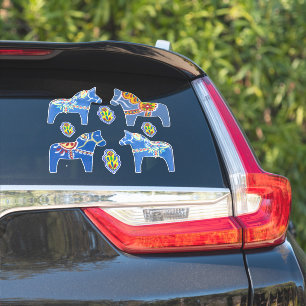 Adesivo Blue Dala Horses Sticker