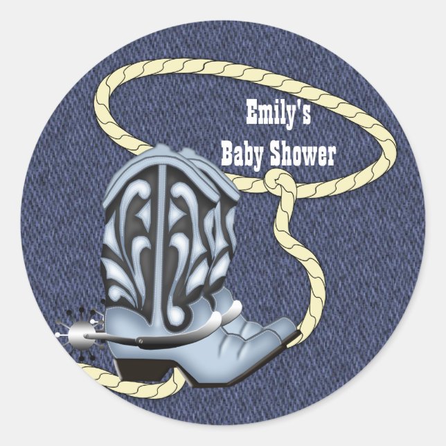 Adesivo Blue Denim e Cowboy Boots Vinheiros (Frente)