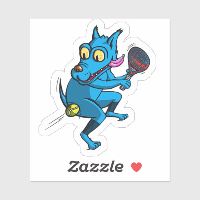 Adesivo Blue dog padel (Folha)