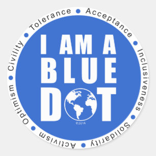 Adesivo Blue Dot Global