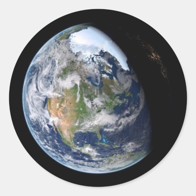 Adesivo Blue Earth Round Sticker (Frente)