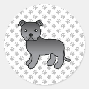 Adesivo Blue English Staffordshire Bull Terrier Dog