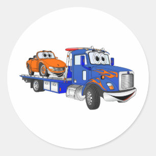 Adesivo Blue Flatbed Tow Truck