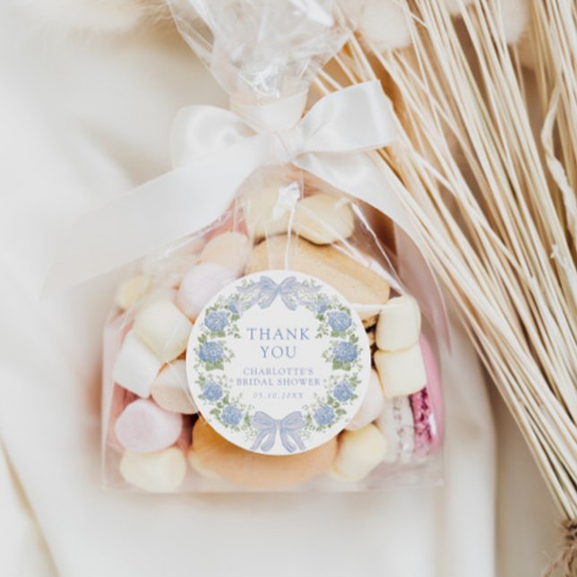 Adesivo Blue Floral Bridal Tea Party (Criador carregado)