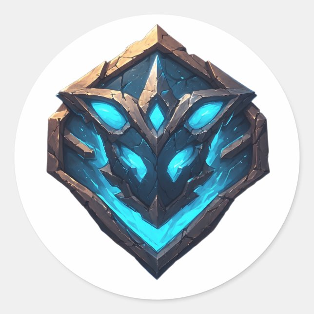 Adesivo Blue Frost Rune Emblem (Frente)