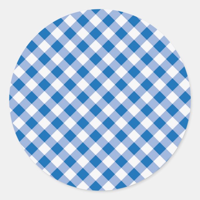 Adesivo Blue Gingham (Frente)