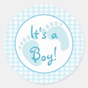 Adesivo Blue Gingham Sticker