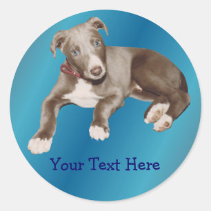 Adesivo Blue Greyhound Puppy Animal Sticker