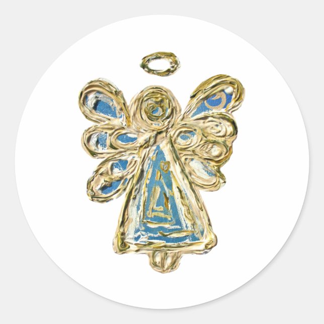 Adesivo Blue Guardian Angel Art Stickers (Frente)