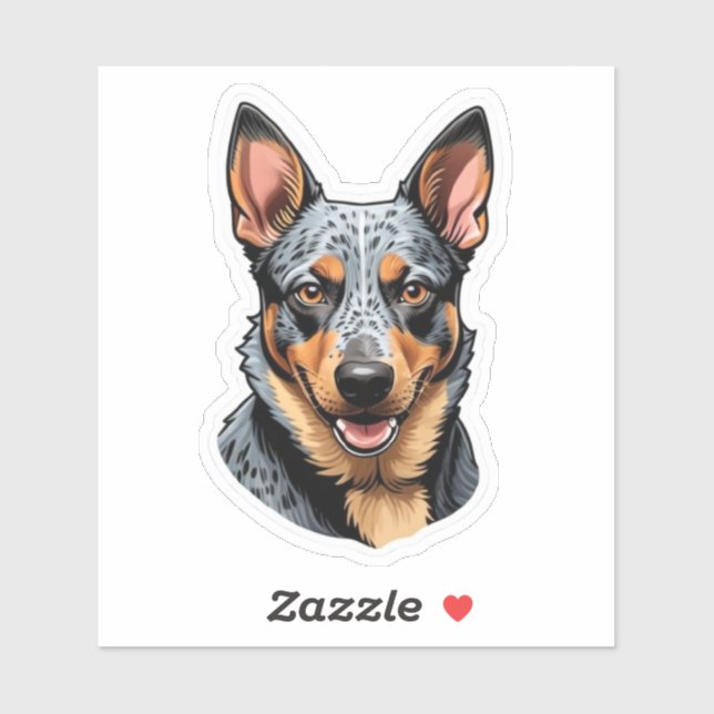 Adesivo Blue Heeler (Folha)