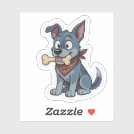 Adesivo Blue Heeler com Osso