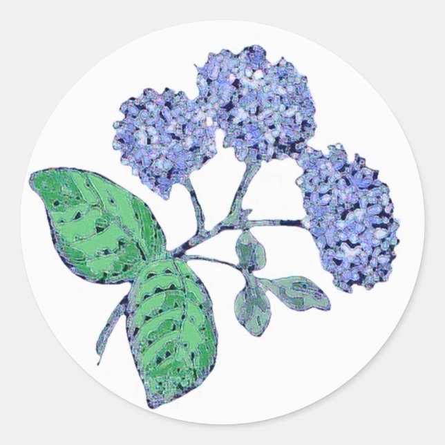 Adesivo Blue Hydrangea (Frente)