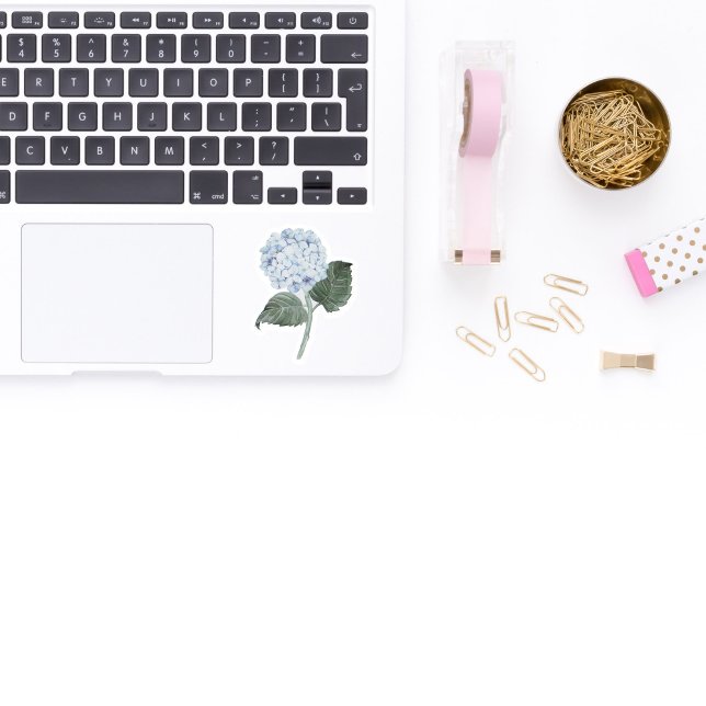 Adesivo Blue Hydrangea Bloom Vinyl Sticker (blue hydrangea sticker for laptop)