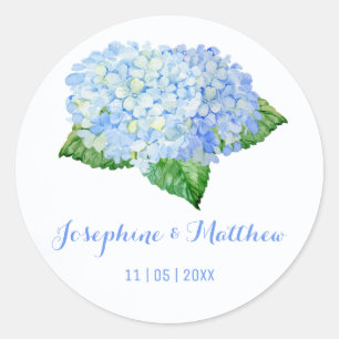 Adesivo Blue Hydrangea Watercolor Stickers