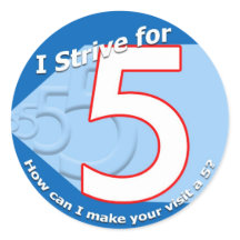 Blue "I stripper for 5" Stickers