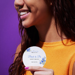Adesivo Blue Iris Bride to Be Something Blue Bridal Shower