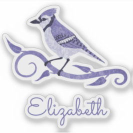 Adesivo Blue Jay Name Vinyl Stickers