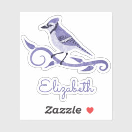 Adesivo Blue Jay Name Vinyl Stickers