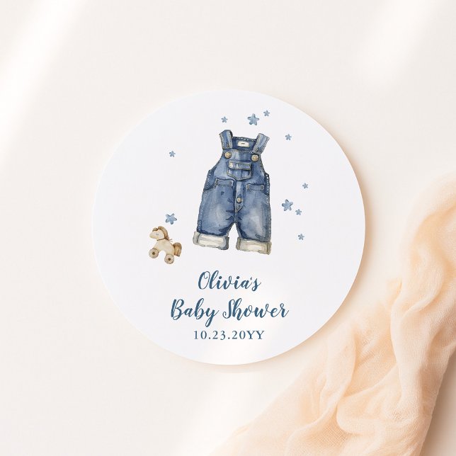 Adesivo Blue Jean Baby Shower (Criador carregado)