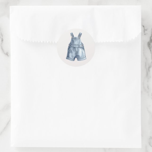 Adesivo Blue Jean Baby Shower Simple Envelope Stickers (Bolsa)