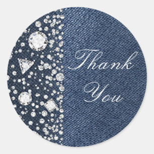 Adesivo Blue Jean Denim & Diamantes Brilho de Diamantes Fe