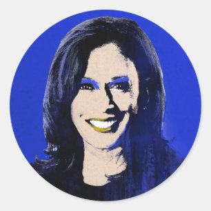 Adesivo Blue Kamala Harris Pop Art